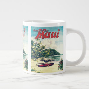 Grüße aus Maui, Hawaii Jumbo-Kaffeetasse Jumbo-Tasse
