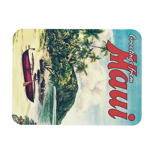 Grüße aus Maui, Hawaii Magnet (Horizontal)