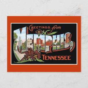 Grüße aus Memphis, Tennessee Postkarte