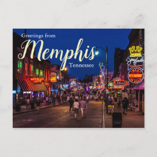 Grüße aus Memphis Tennessee Postkarte