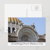 Grüße aus Mexiko-Stadt Postkarte (Vorne/Hinten)