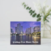 Grüße aus Miami, Florida Postkarte (Stehend Vorderseite)