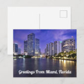 Grüße aus Miami, Florida Postkarte (Vorne/Hinten)