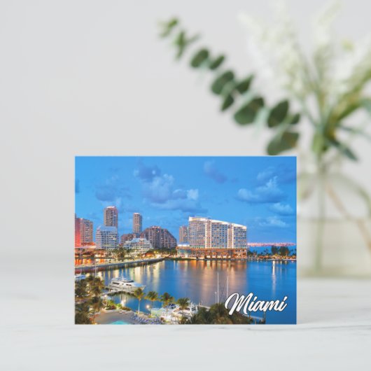 Grüße aus Miami, Florida, USA Postkarte (Stehend Vorderseite)
