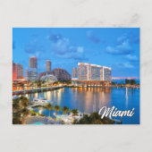 Grüße aus Miami, Florida, USA Postkarte (Vorderseite)