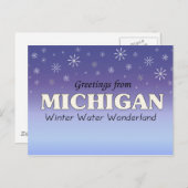Grüße aus Michigan Postkarte (Vorne/Hinten)