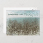 Grüße aus Michigan Postkarte (Vorne/Hinten)