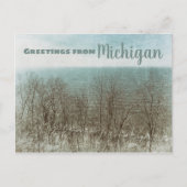 Grüße aus Michigan Postkarte (Vorderseite)