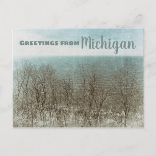 Grüße aus Michigan Postkarte