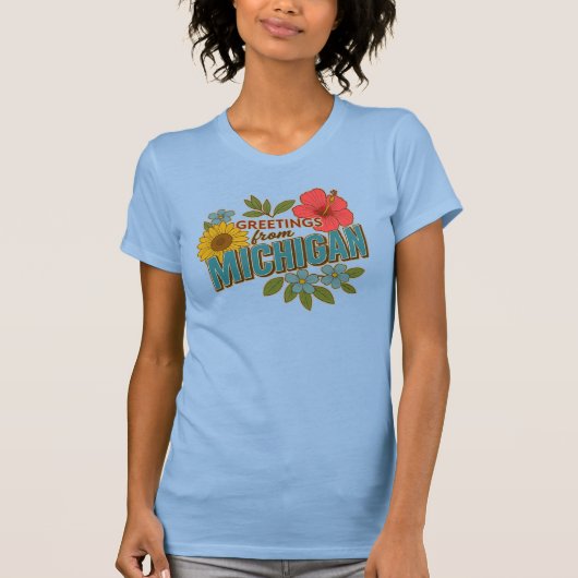 Grüße aus Michigan T-Shirt (Vorderseite)