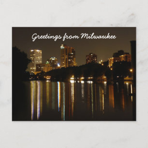 Grüße aus Milwaukee Postkarte