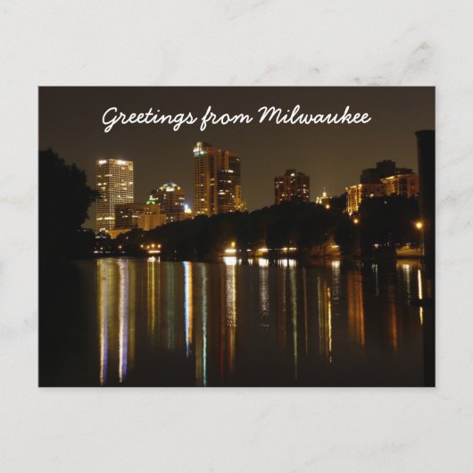 Grüße aus Milwaukee Postkarte (Vorderseite)