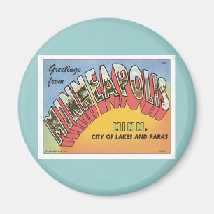 Grüße aus Minneapolis Magnet