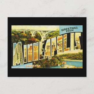 Grüße aus Minneapolis Minnesota Postkarte