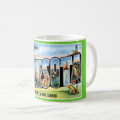 Grüße aus Minnesota! Kaffeetasse (VorderseiteRechts)