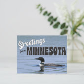 Grüße aus Minnesota mit gemeinsamer Lounge Postkarte (Stehend Vorderseite)