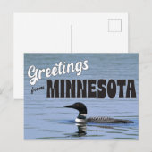 Grüße aus Minnesota mit gemeinsamer Lounge Postkarte (Vorne/Hinten)