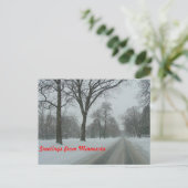 Grüße aus Minnesota Postkarte (Stehend Vorderseite)