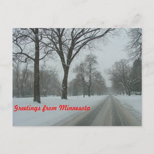 Grüße aus Minnesota Postkarte (Vorderseite)