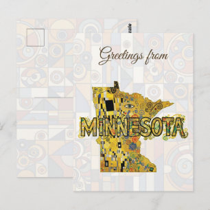 Grüße aus Minnesota Postkarte