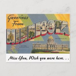 Grüße aus Minnesota Postkarte