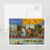 Grüße aus Minnesota Postkarte (Vorne/Hinten)