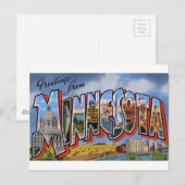 Grüße aus Minnesota Postkarte (Vorne/Hinten)