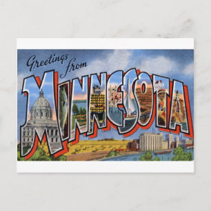 Grüße aus Minnesota Postkarte