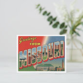 Grüße aus Missouri Postkarte (Stehend Vorderseite)