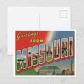 Grüße aus Missouri Postkarte (Vorne/Hinten)