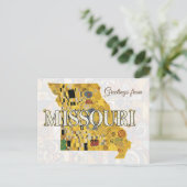 Grüße aus Missouri Postkarte (Stehend Vorderseite)