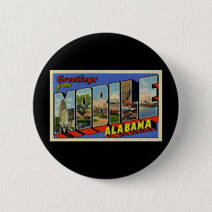 Grüße aus Mobile Alabama Button