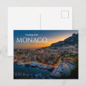 Grüße aus Monaco Postkarte (Vorne/Hinten)