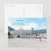 Grüße aus Monaco Postkarte Fürstenpalast (Vorne/Hinten)
