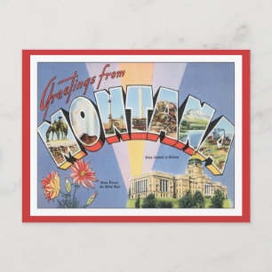 Grüße aus Montana Postkarte