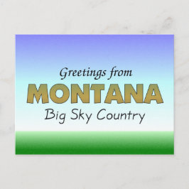 Grüße aus Montana Postkarte