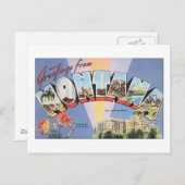 Grüße aus Montana Postkarte (Vorne/Hinten)