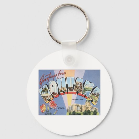 Grüße aus Montana Schlüsselanhänger (Vorderseite)