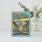 Grüße aus Montgomery AL Retro Postkarte (Stehend Vorderseite)