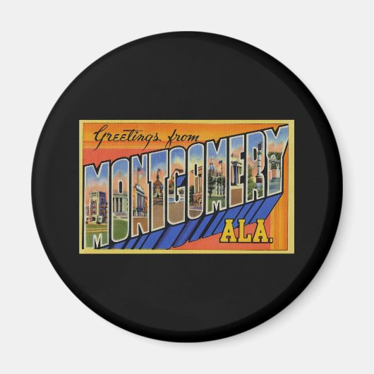Grüße aus Montgomery Alabama Magnet (Vorne)