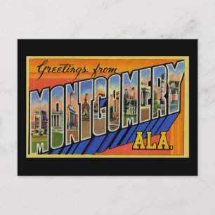 Grüße aus Montgomery Alabama Postkarte