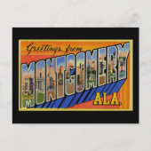 Grüße aus Montgomery Alabama Postkarte (Vorderseite)