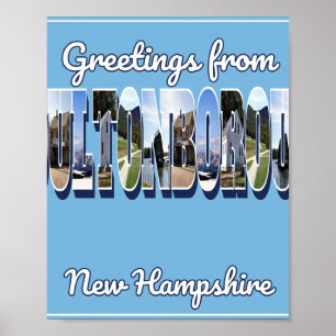 Grüße aus Moultonborough New Hampshire Foto Poster