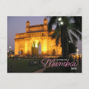 Grüße aus Mumbai Indien Postkarte