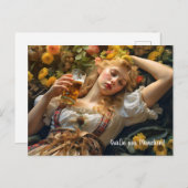 Grüße aus München! Bierzeltstimmung Postkarte (Vorne/Hinten)