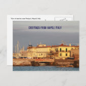 Grüße aus Napoli, Italien Postkarte (Vorne/Hinten)