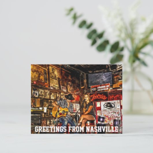 Grüße aus Nashville Postkarte (Stehend Vorderseite)