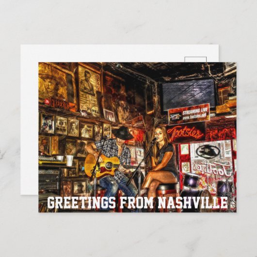 Grüße aus Nashville Postkarte (Vorne/Hinten)