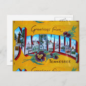 Grüße aus Nashville Postkarte (Vorne/Hinten)