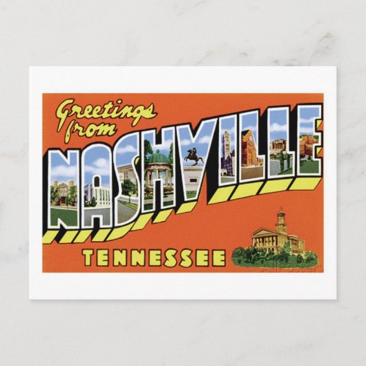 Grüße aus Nashville! Postkarte (Vorderseite)